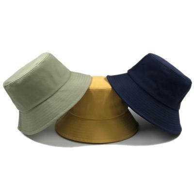 China Headwear OEM Fashion Simple Color Men And Women Fisherman Fishing Hat Custom Logo With Your Design Blank Bucket Hat for sale