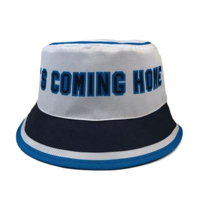 China Headwear OEM Fashion Design All Over Sublimation Print Logo Reversible Fisherman Hat Bilateral Bucket Hat Custom Made for sale