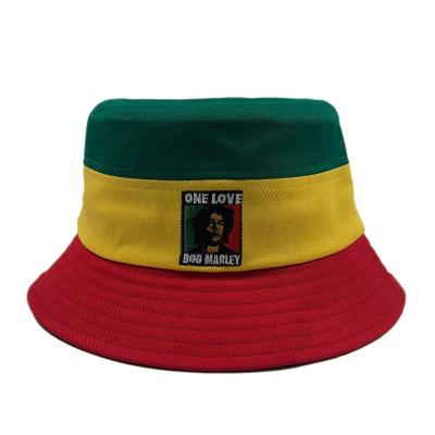 China High Quality Unisex Custom Made England Soccer Bucket Hats Embroidery Red Yellow Green Sunshade OEM Soccer Fan Three Colors Fisherman Hat for sale