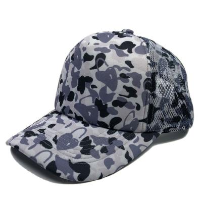 China COMMON OEM Design Polyester 5 Panel Mesh Gorras Sports Custom Hats High Quality Sublimation Full Printing Camouflage Foam Trucker Hat for sale