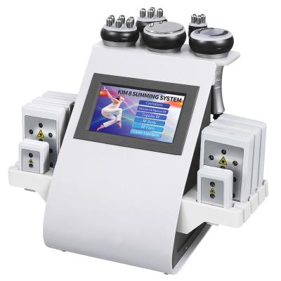 China Hot Selling Weight Loss 40k Ultrasonic 6 in 1 Cavitation Weight Loss Machine for Salon Use for sale