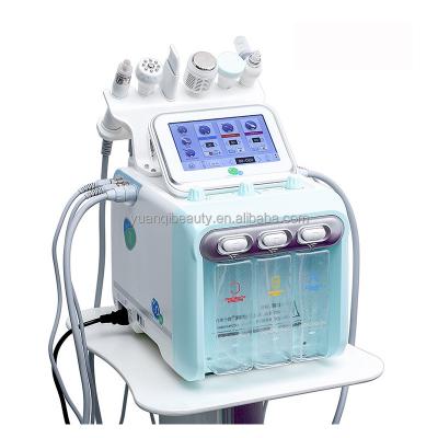 China Exfoliators 6/7 in 1 Small Bubble H2O2 Hydrogen Hydrogen Oxygen RF Skin Rejuvenation Hydra Facial Microdermabrasion Machine for sale