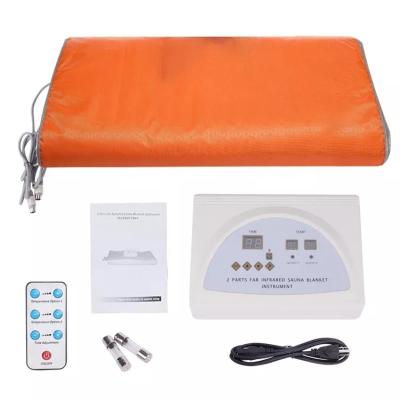 China Face Lift Drop Shipping Weight Lose Machine Sauna Blanket Infared Far Heating Sauna Blanket With Zipper for sale