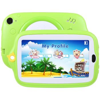 China Shockproof 7 Inch KIDS Tablet Android Quad Core With 8G ROM Kids Education Baby Games Kids Learning Tablet for sale