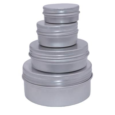 China Shiny metal packing jar made of aluminum for sale