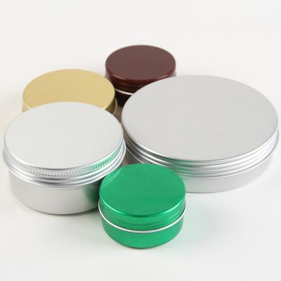 China Small Personal Care Aluminum Threaded Lid For Aluminum Jar for sale