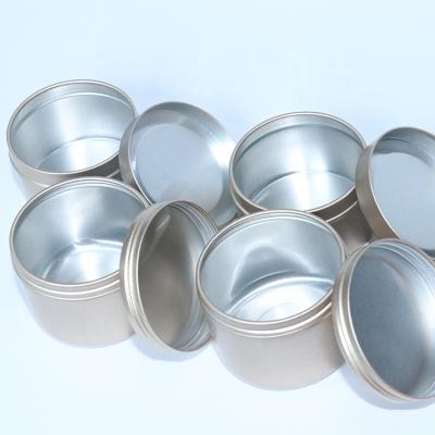 China Empty Shiny Metal Candle Tin Containers For Sale for sale