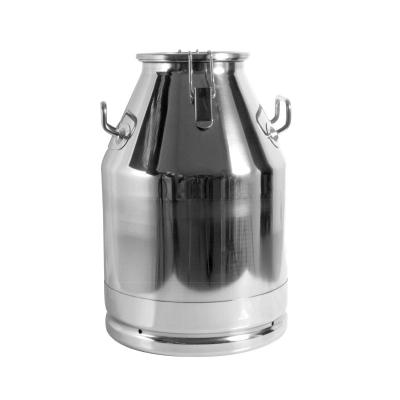 China Milk 20 Liters Stainless Steel Milk Can Silver Container For Milk for sale