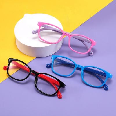 China Factory Supplier TPEE Monocle Eyeglass Comfort Comfortable Wearing Anti-skidding Nose Pad Kids Anti-blue Glasses for sale