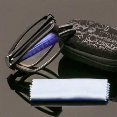 China Wholesale price retractable frame TR90 durable personal optics anti ray foldable blue reading glasses for sale