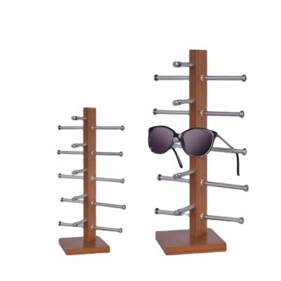 China Environmental Friendly In Stock Factory Direct Selling Custom Size Eco-Friendly Wood Sunglasses Eyewear Rack Display Stand for sale