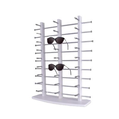 China Environmental Friendly In Stock High Quality Custom Size Custom Size Shop Countertop Wooden Sunglasses Stand Optical Glasses Display Rack for sale