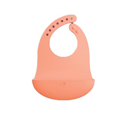 China Hot Selling BPA Free Baby Bibs Amazon Feeding Silicone Aprons Adjustable Newborn Baby Water Proof Bibs for sale