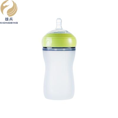 China BPA Free Factory Supply Wide Mouth Silicone Baby Bottles BPA Free 250ml for sale