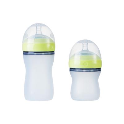 China BPA Free Factory Supply Wide Mouth Silicone Baby Bottles BPA Free 150ml for sale