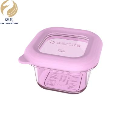 China Eco-friendly Freshness Preservation Silicone Baby Food Storage Box With Lid , Baby Food Container for sale