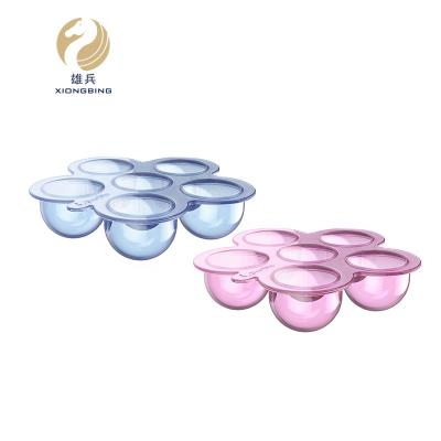 China Freshness Preservation BPA Free Silicone Baby Food Storage Container Freezer Box for sale