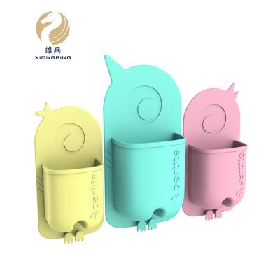 China Hot Selling Products Bird Shape Toothbrush Holder Suction Multifunctional Flat Suction Pocket Suction Pocket Viable _bird Shape_m Customized 200*100*45mm for sale