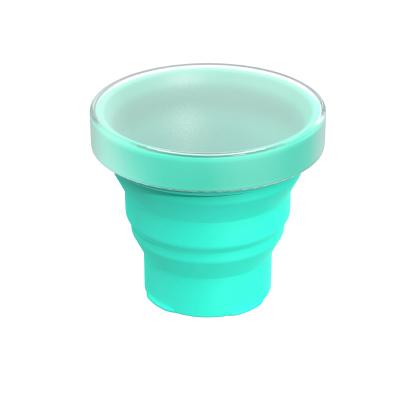 China Custom Wholesale Hot Selling Minimalist Portable Collapsible Silicone Coffee Water Drinks Folding Cup for sale