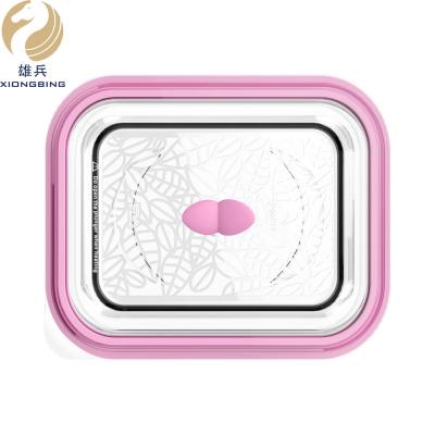 China Custom Microwavable Collapsible Silicone Food Container Sealed Collapsible Bowl for sale