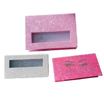 China Paper Glitter False Eyelashes Logo Printed Shopping Cardboard Box Custom Recyclable Specialty Glitter for sale