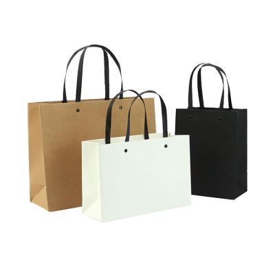 China Whosale Recyclable Kraft Paper SOS Cheap CARRIER Recyclable Customized Shopping Paper Bag for sale