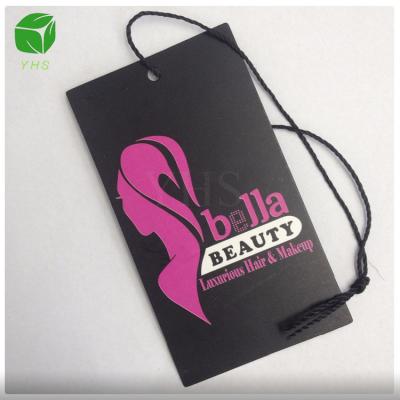 China Waterproof luxury cheap custom hair tags and label wraps, custom hair bundle paper tag for sale