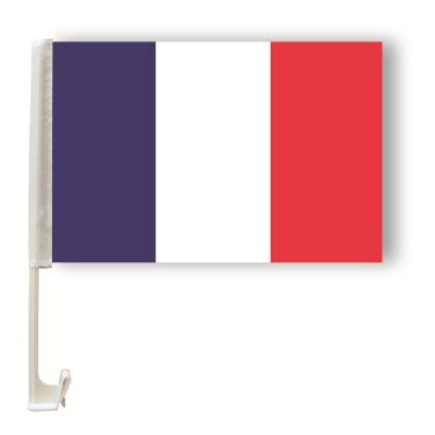 China Hanging Custom Any 2020 Euro 30*45 Car Flag Window Flag Racing Car French Flag for sale