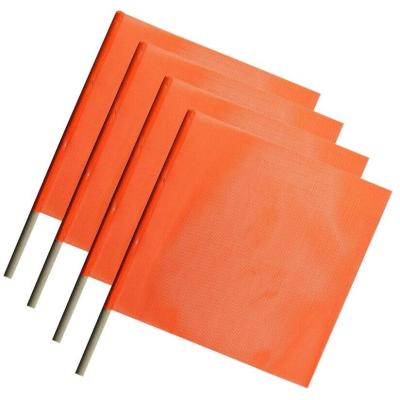 China PVC Load Mesh Custom Printed 0.36mm Thickness Pole Construction Flag PVC Orange Wood Load Safety Mesh for sale