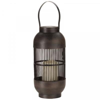 China Kanlong solar lamp lantern stainless with plastic candle light and solar panel for sale