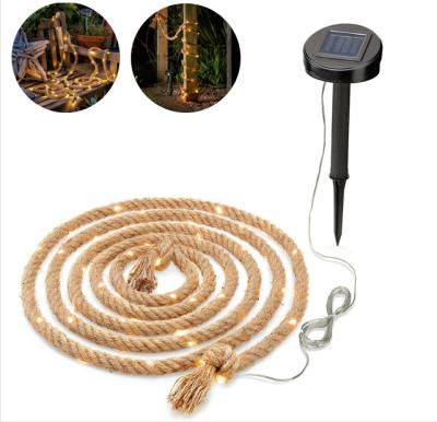 China Kanlong Solar Powered Led Light Rope Outdoor Rope String Fairy Light for sale