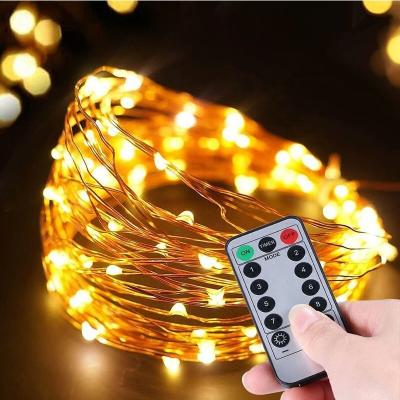 Cina Luce solare principale astuta telecomandata di festa dell'albero di Natale della corda leggiadramente del filo di rame della batteria all'aperto del usb di Kanlong mini in vendita