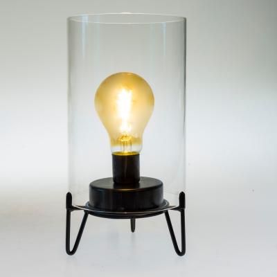 China Newish Retrostilbirnendekorationsglas-Schattentischlampe mit Glas-Edison-Fadenbirne zu verkaufen