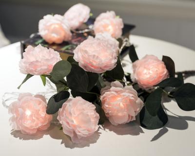 China Rosa LED-Blume stieg helle Valentinsgrußgeschenke der Kette für Heiratsfeiertagsbeleuchtungsdekorationen zu verkaufen