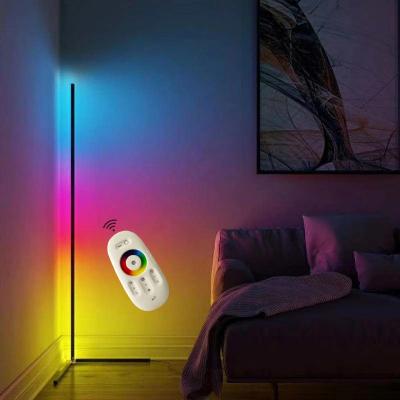 China Kanlong Modern Bedroom Nordic Remote Control RGB Corner Floor Lamp Smart Home Light for sale