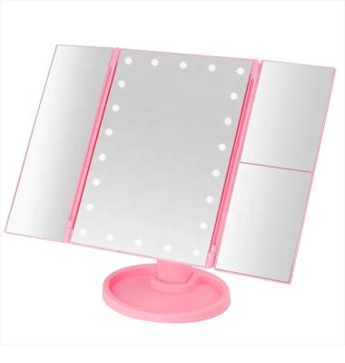 China Factory wholesale price USB powered touch control live makeup mirror with led lights for sale