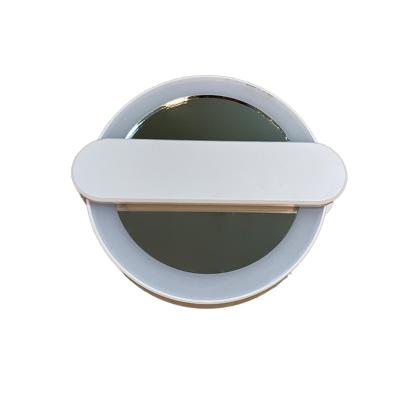 China Price-friendly and portable mini rotating handheld LED makeup mirror for sale