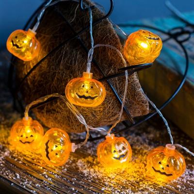 China Kanlong Led Holiday Decoration Light Orange Pumpkin fairy light up string lights for party holiday decor for sale