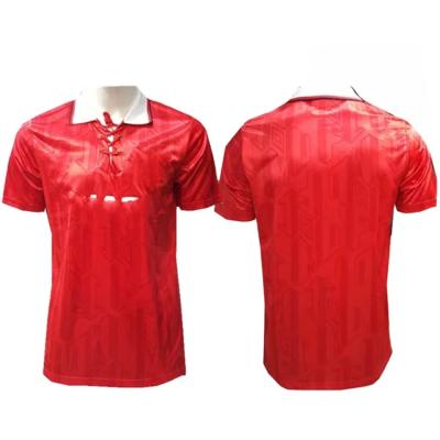 China Shirts & Tops Custom Thailand T-shirts Singlet Soccer Team Uniform Men Soccer Wear Retro Football Singlet for sale