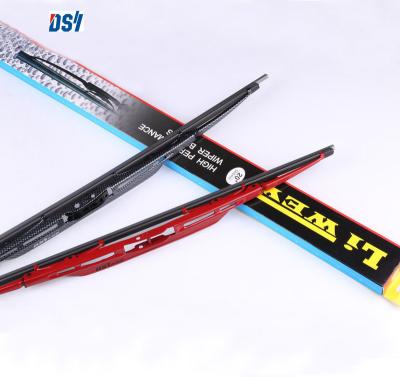 China 100% Natural Rubber+SPCC Cold Rolled 2022 Newest Design Dongguan DSY 100 Frame Metal Steel Wiper Blade For Sliding for sale