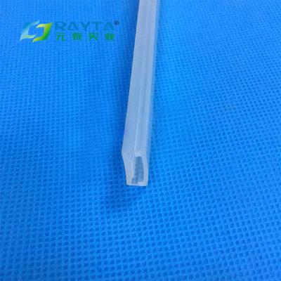 China Durable High Permeability Waterproof 12/13mm Wide Inner Embossed Stripe Enclosing LED Lamp Silicone Wrap Cassette for sale