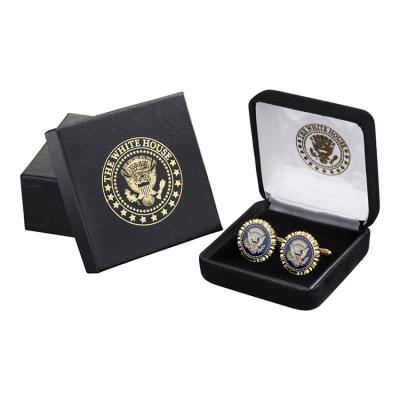 China Europe Logo Cufflink Set With Box Custom Made for sale