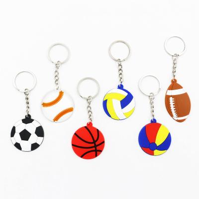 China Factory Price Soft Custom PVC Volleyball Soft PVC Basketball Key Chain Key Chain for sale