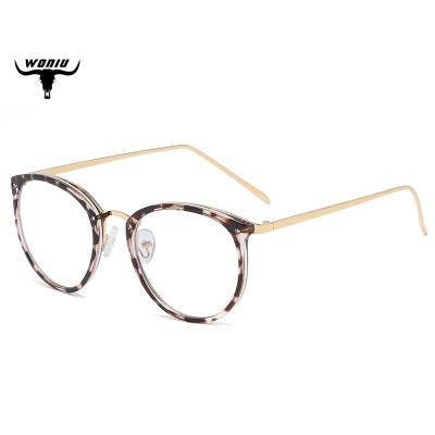 China High Quality Vintage Women's Computer/FOR MYOPIA/PRESBYOPIC CJ8128 CJ8128 Anti Glass Light Metal Round Optical Frames 2022 for sale