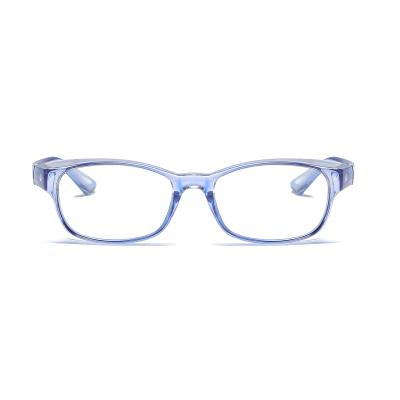 China Latest high quality wraparound PC shatterproof glass WN1035 adults blue light blocking glasses uv400 to effect anti fog ultralight 2022 square frames for sale