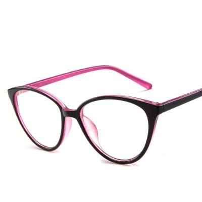 China UV Protection / Blue Light Blocking Wholesale GD2360 Large Colored Cat Frame Computer Glasses 2022 for sale