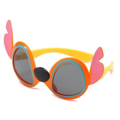 China 2021 environmental safe polarized sunglasses fashion sunglasses SL72007 kids ultralight flexible silicone frame for sale