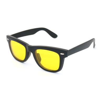 China Fashion Sunglasses 2206T 5 in 1 Classic Magnetic Polarized TR90 Clip On Yellow Sunglasses 2020 Night Vision for sale