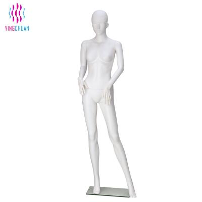 China Hot Selling Women Realistic Full Body PP Plastic Mannequin Full Body Material Mannequin Standing Female Mannequin for sale