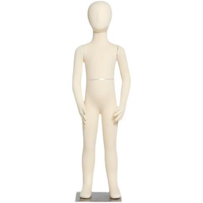 China Bendable Soft Bendable Soft Flexible Mannequin Child Cloth Covered White Sports Mannequin Boy Display Clothing Display Mannequin for sale